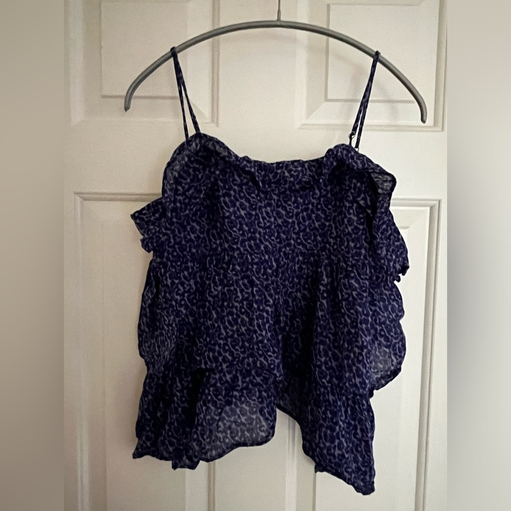 Sandro animal print top